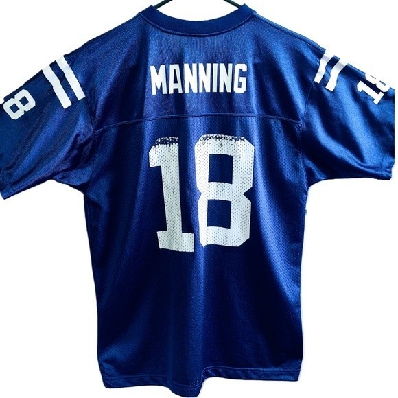 PEYTON MANNING INDIANAPOLIS COLTS TEAM APPAREL AUTHENTIC #18 FOOTBALL JERSEY XL - Picture 2 of 15